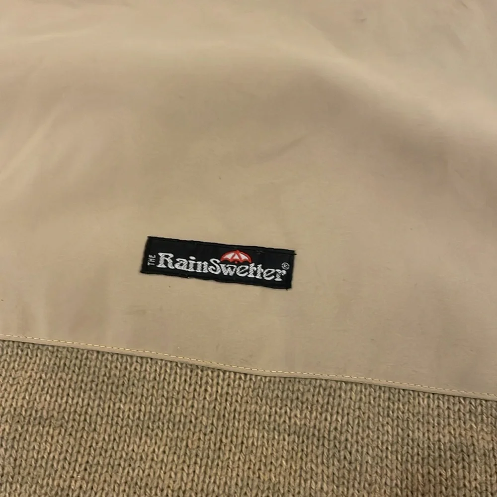 The RainSwetter outdoor tan sweater size XL mens